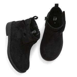 GAP Black Toddler Bow Ankle Boots